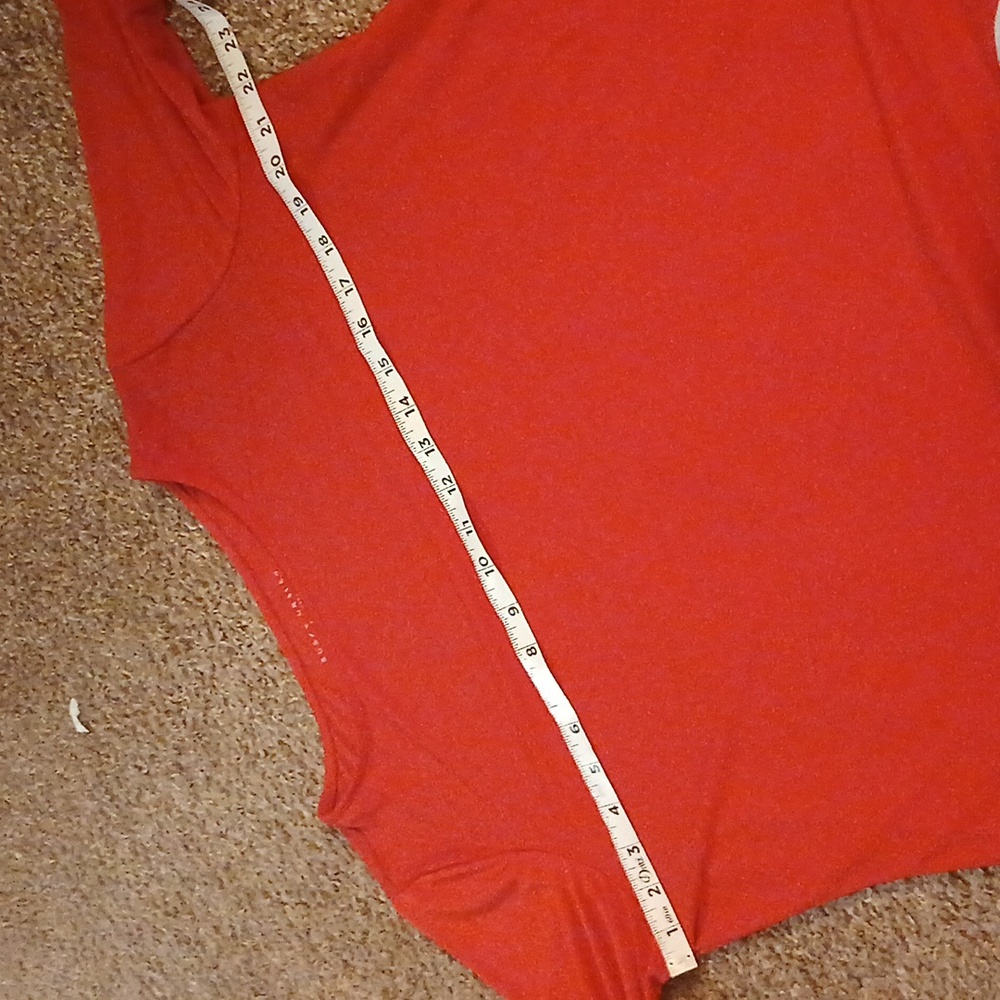 Susan Graver red quarter sleeve tee shirt size large - Picture 12 of 16